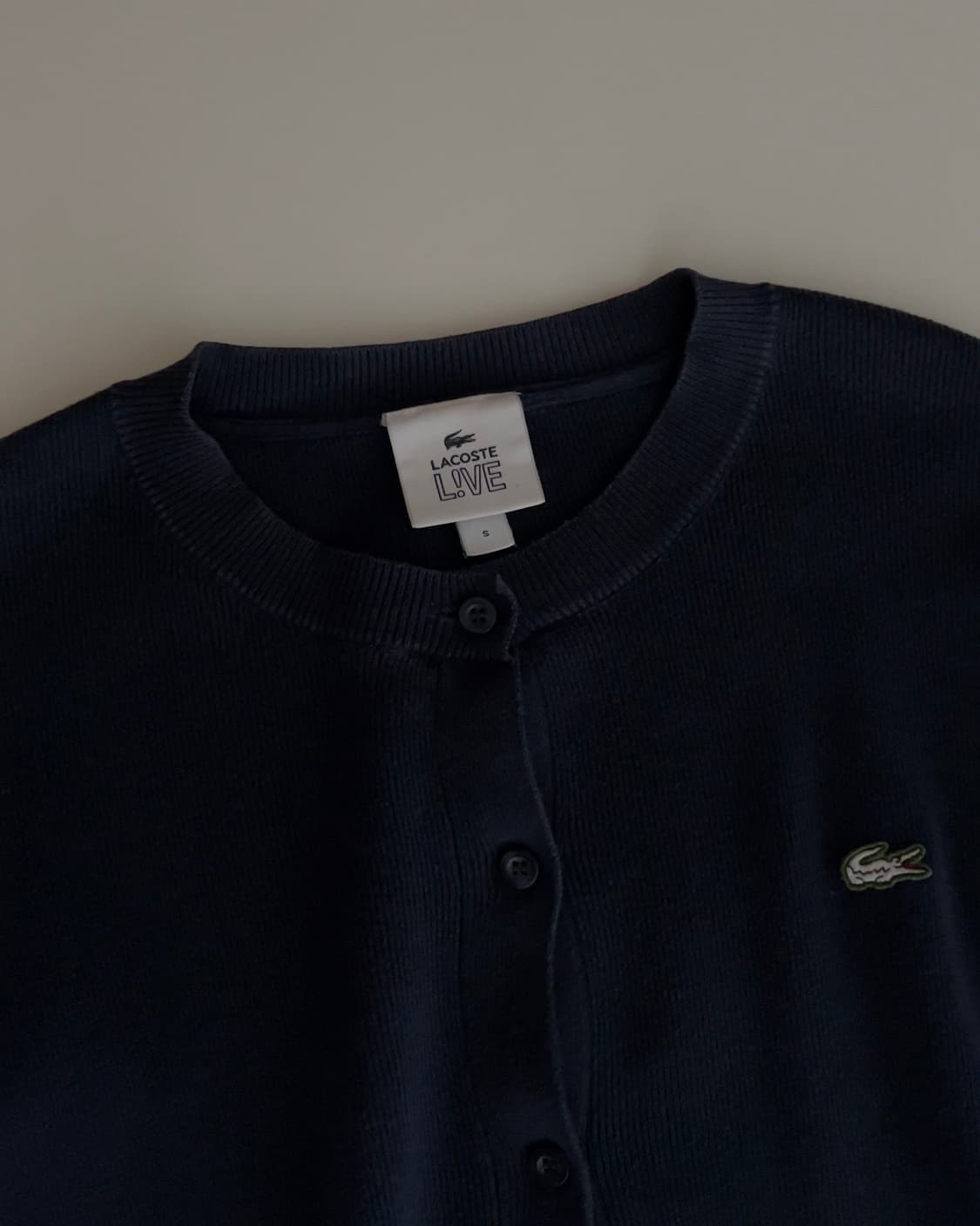 라코스테 코튼 가디건 S 상품이미지3