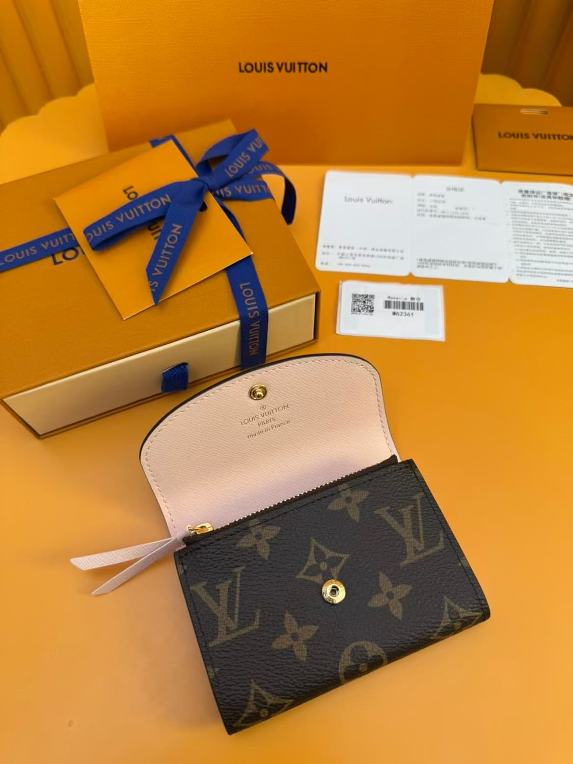 루이비통 로잘리 코인 퍼스 모노그램 로즈 발레린 상품이미지4