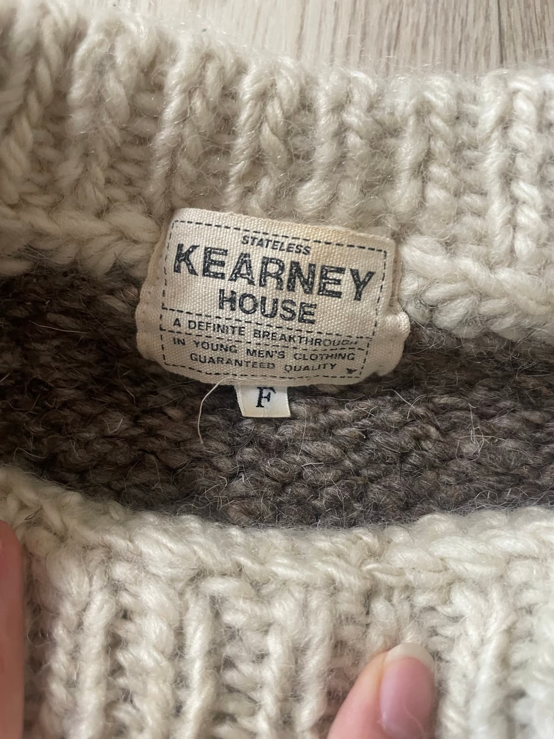 노르딕 무스 패턴 니트 상품이미지4