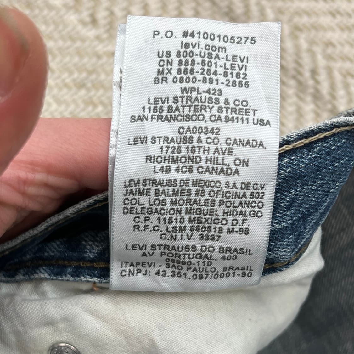 리바이스 527 부츠컷 데님팬츠 r3006 상품이미지8