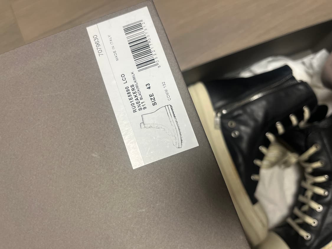 릭오웬스 라몬즈 릭오웬스컨버스 LCO 43 상품이미지5