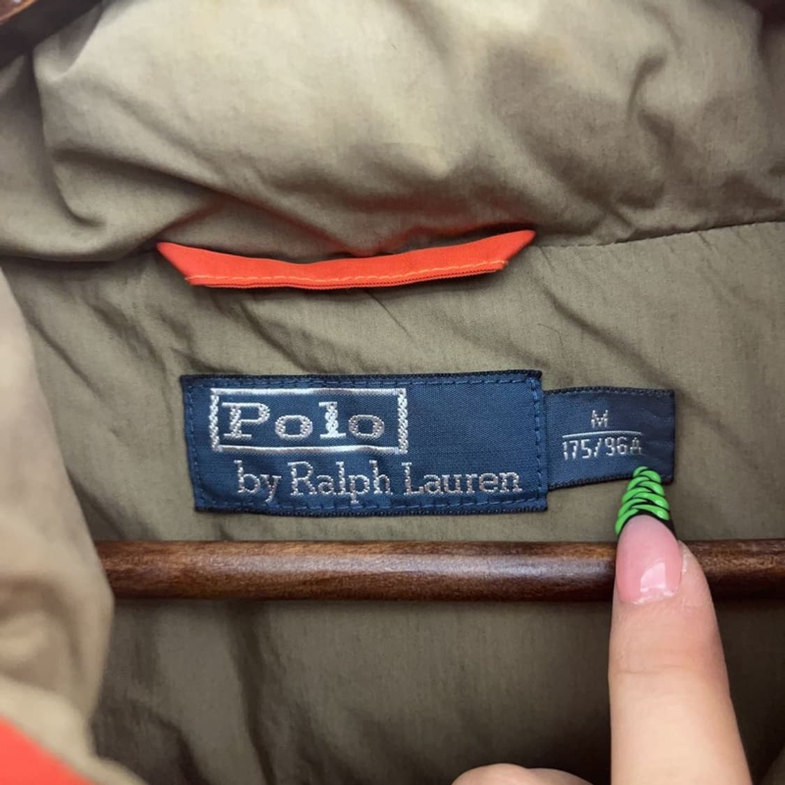 폴로 랄프로렌 Y2K 레트로 오렌지 덕다운 패딩 조끼 M C09000 상품이미지5