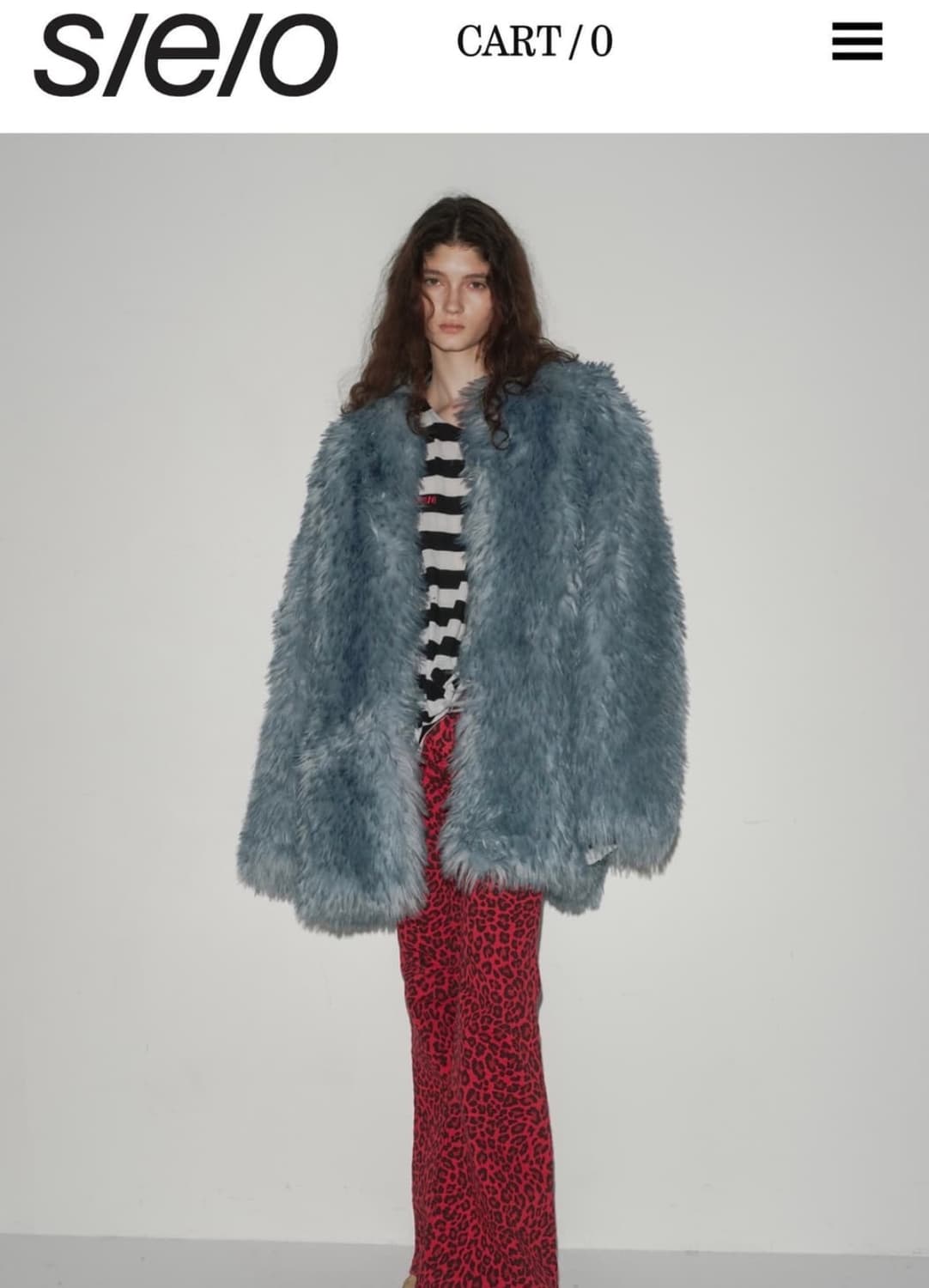 에스이오 퍼 CLOUDY FAUX FUR COAT 상품이미지1