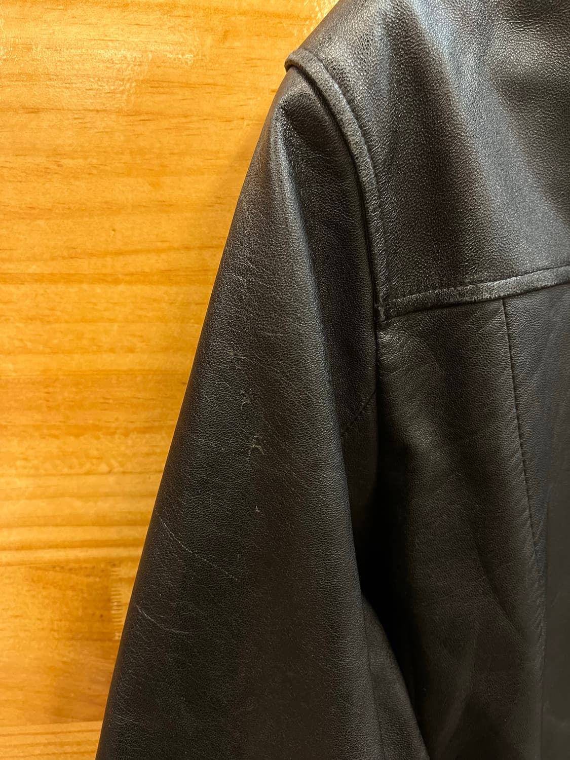 빈티지 양가죽 레더 가죽 자켓 블랙 110 #csz2776  상품이미지9