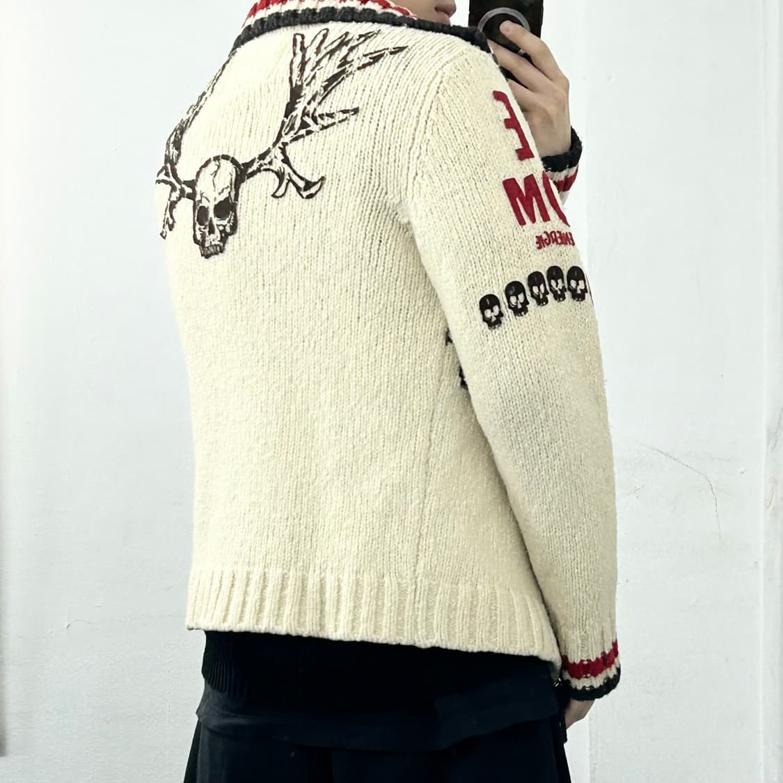 Energie 스컬 코위찬 니트 자켓 상품이미지3