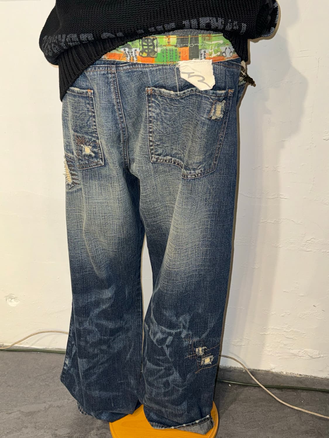 워싱 데님 팬츠 상품이미지3