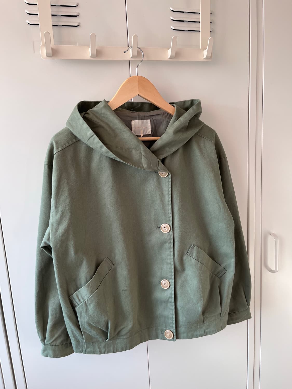 ehka sopo 모리걸 버튼 후드 야상 자켓  상품이미지5