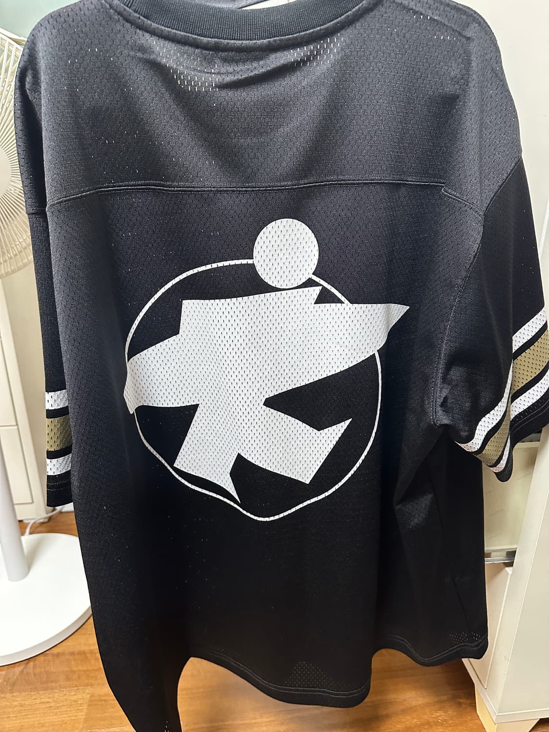 스투시 서프맨 메쉬 풋볼 저지 블랙 xl 상품이미지2
