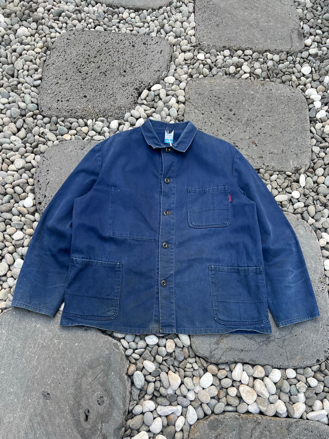 HARD FADED OLD VINTAGE HBT 헤링본트윌 프렌치워크자켓 상품이미지1