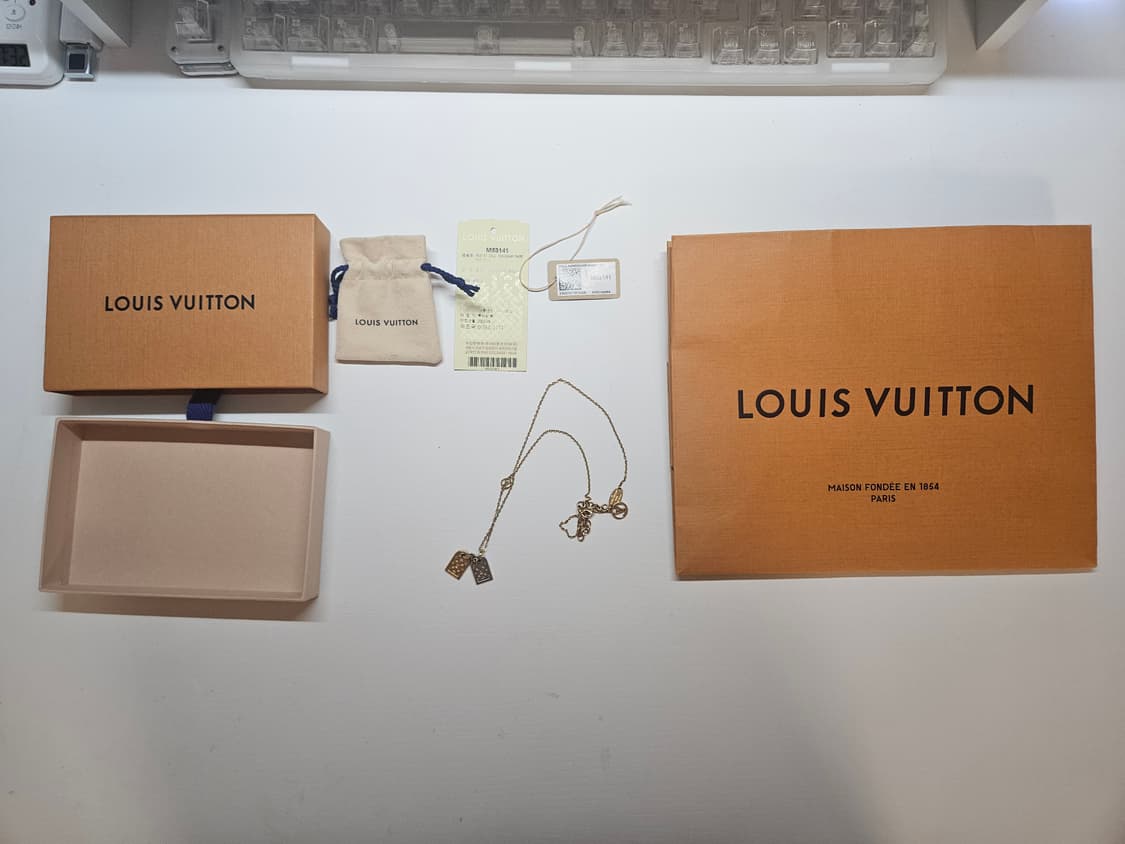 루이비통 나노그램 목걸이 풀세트 정품 상품이미지1