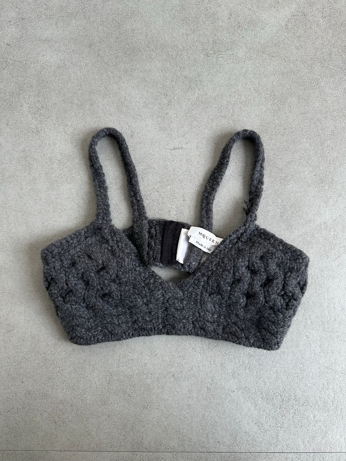 알렉산더 맥퀸 케이블 크롭 니트 탑 상품이미지1