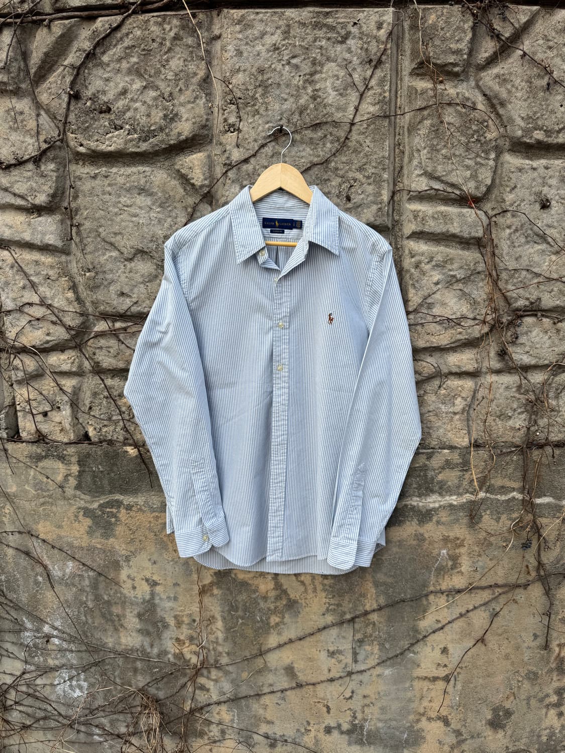 폴로 랄프로렌 빈티지 하늘색 스트라이프 클래식 핏 셔츠 L 상품이미지1
