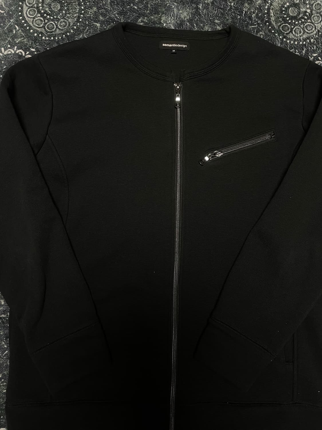 semantic design black nap jacket 상품이미지2