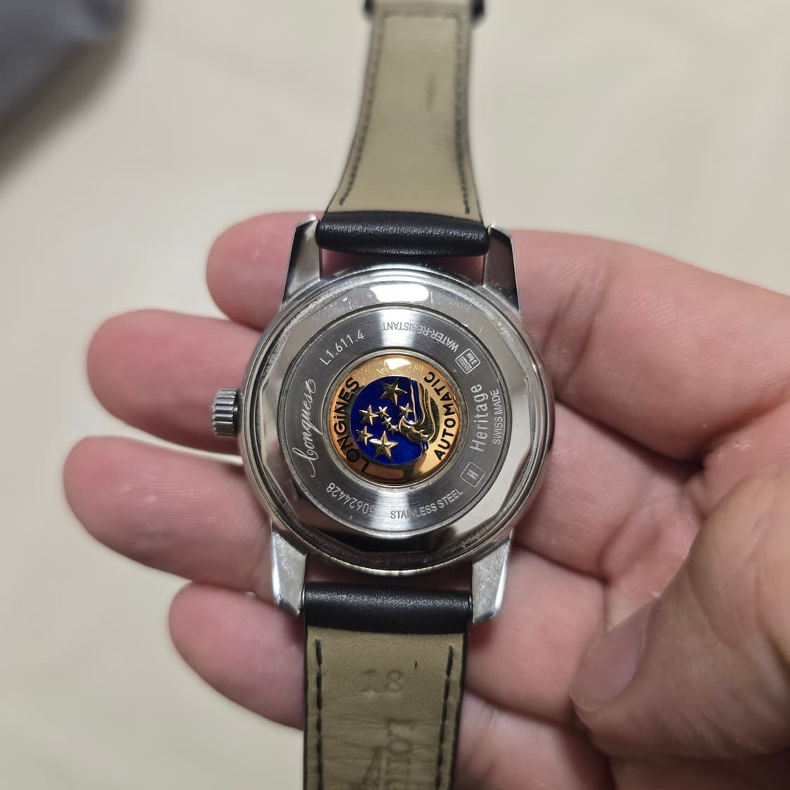 론진 헤리티지 콘퀘스트 오토매틱 시계 L1 611.4 상품이미지2