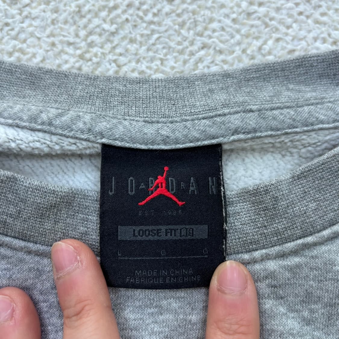 L 나이키 조던 맨투맨 티셔츠 0410E 상품이미지3