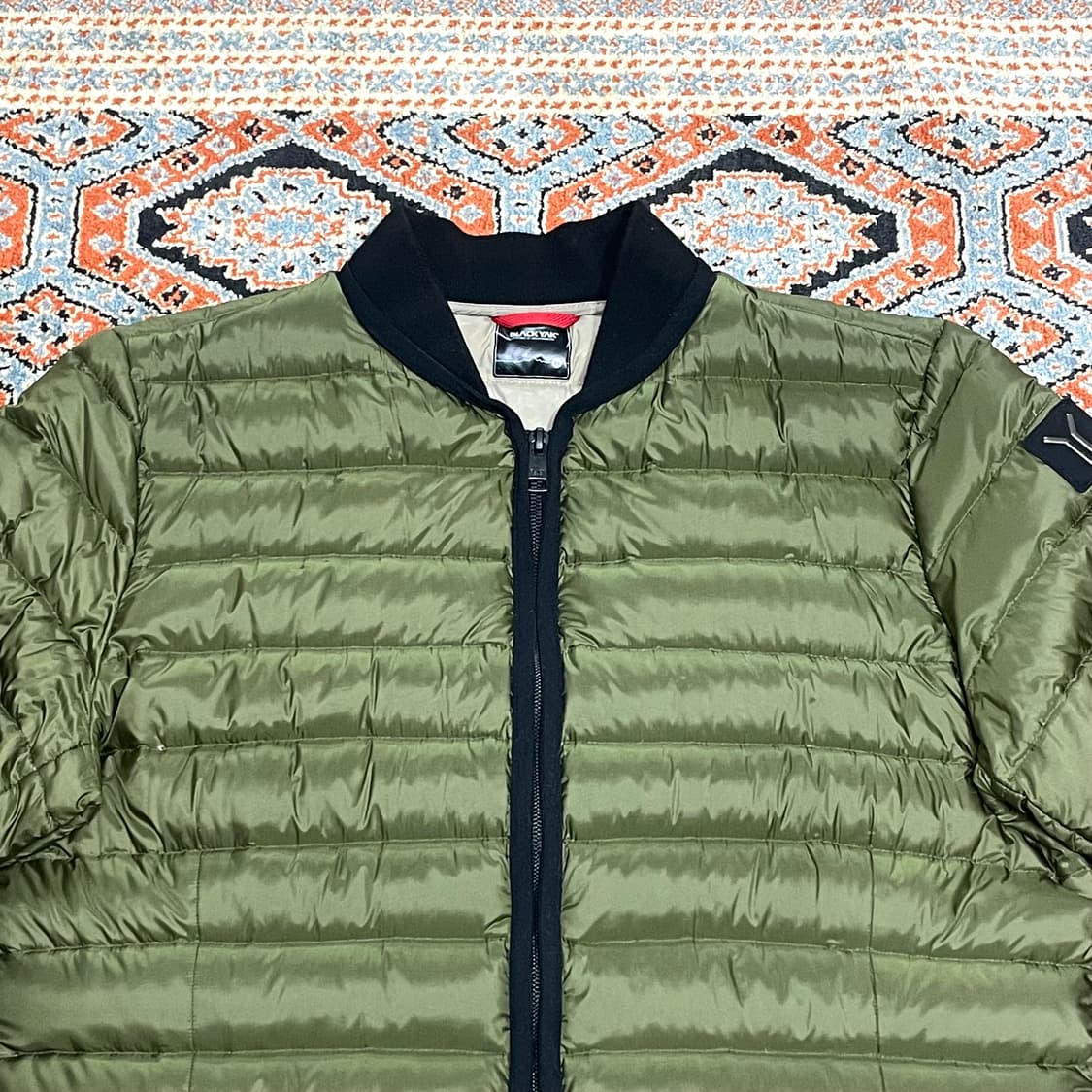 블랙야크 카키 경량 구스다운 롱 패딩 여성95 상품이미지2