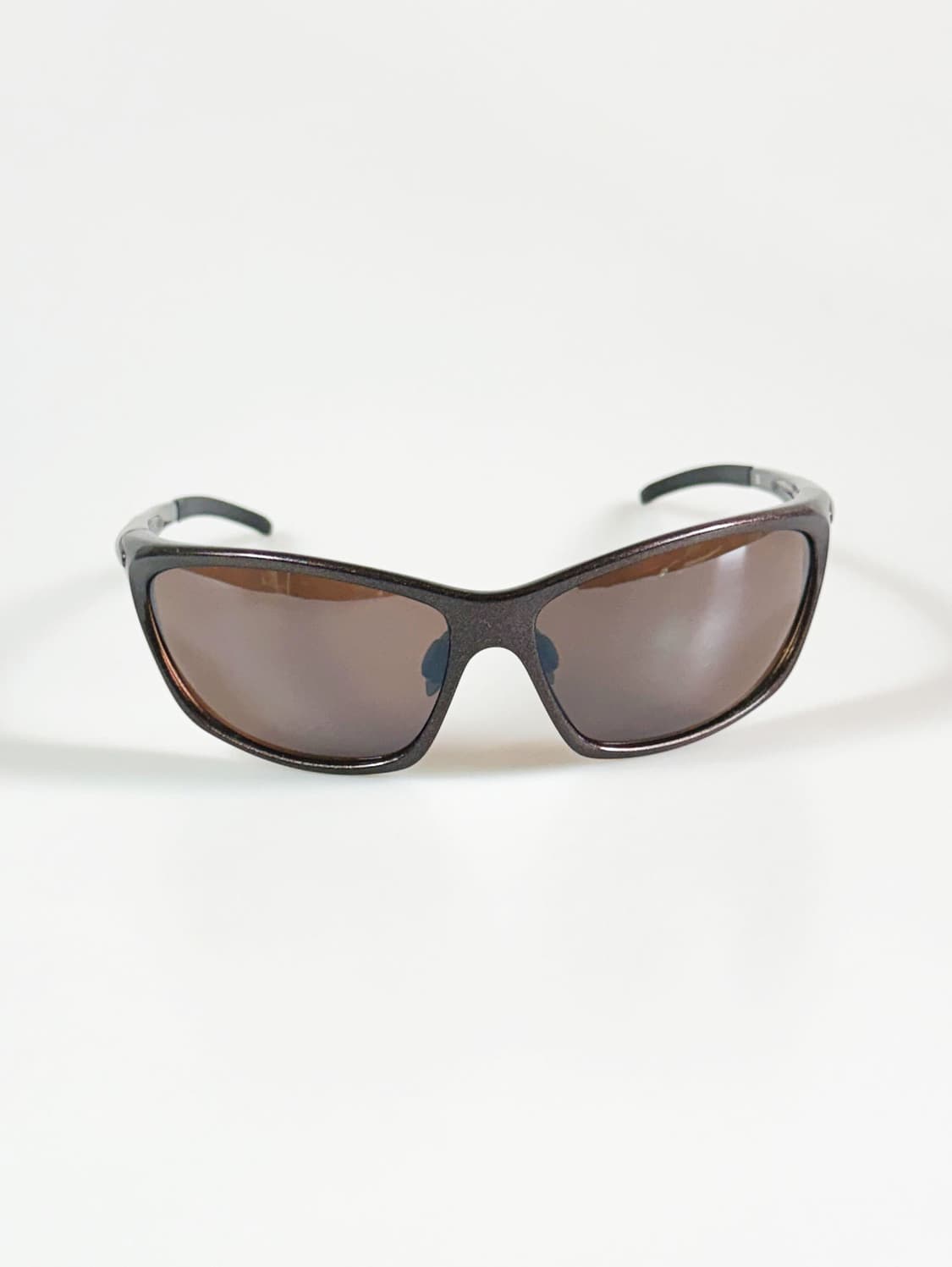 브라운 랩어라운드 스퀘어 스포티 빈티지 틴트 선글라스 상품이미지2