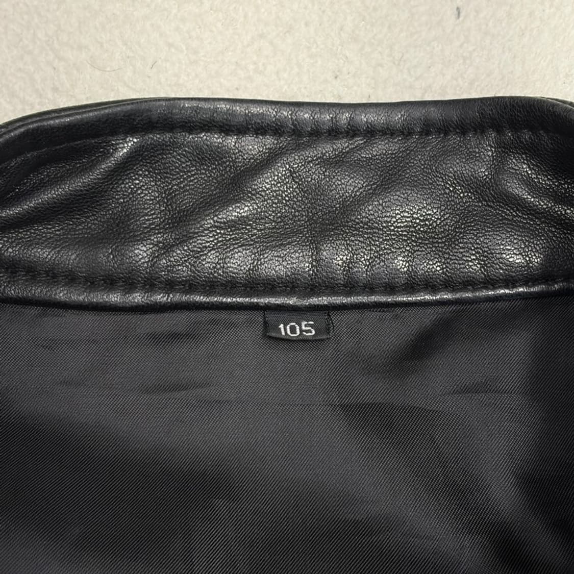 100% 이탈리아 램스킨 레더 자켓 46 상품이미지4