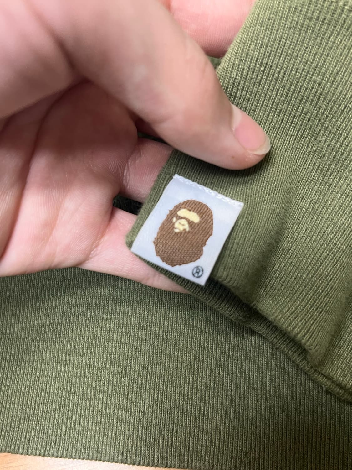 베이프 녹계 후드집업 상품이미지5