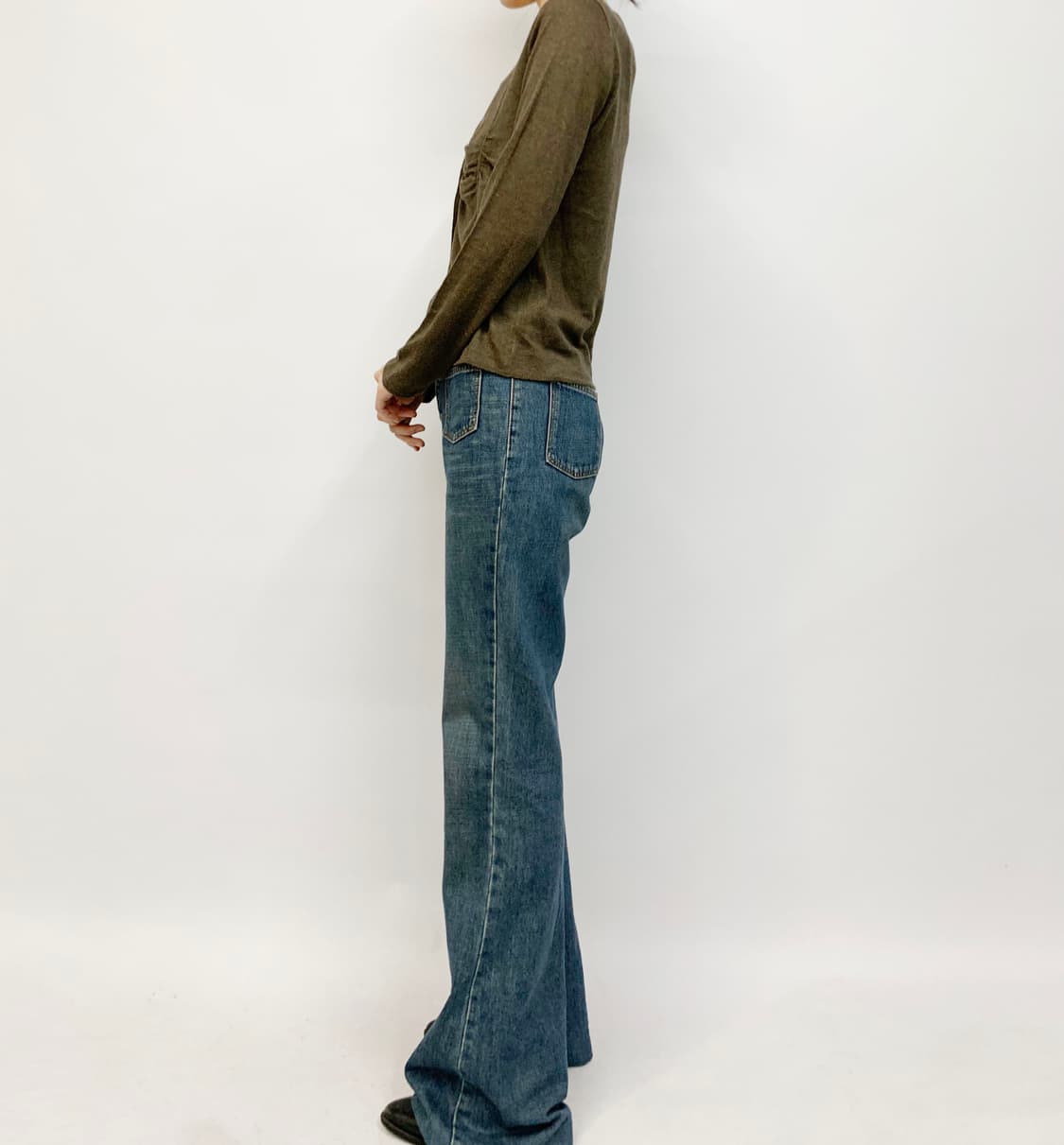 CURIOSITE 셔링 가디건 상품이미지3