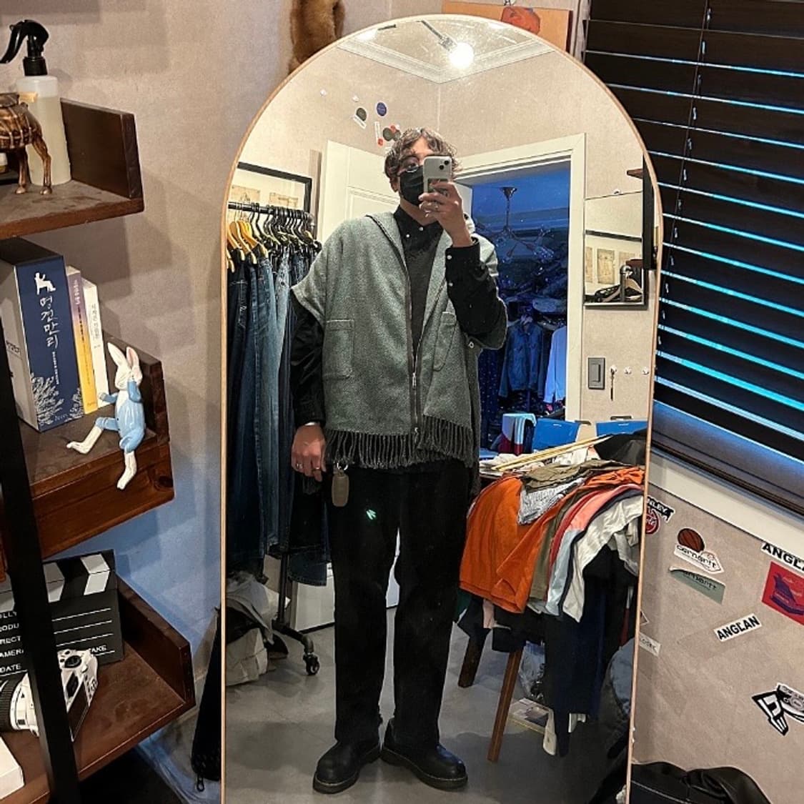 DIESEL 디젤 프린지 케이프 판초우의 상품이미지5