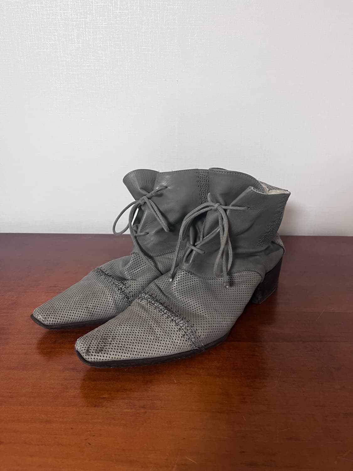 Marithe Francois Girbaud 회색 앵클 부츠 상품이미지1