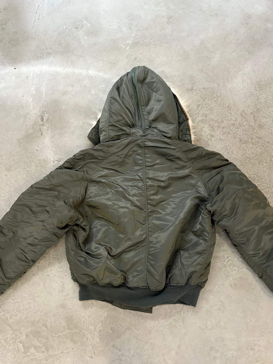 [XL] N2B 알파 인더스트리 USA 봄버 IDEAL 지퍼 군용 상품이미지7