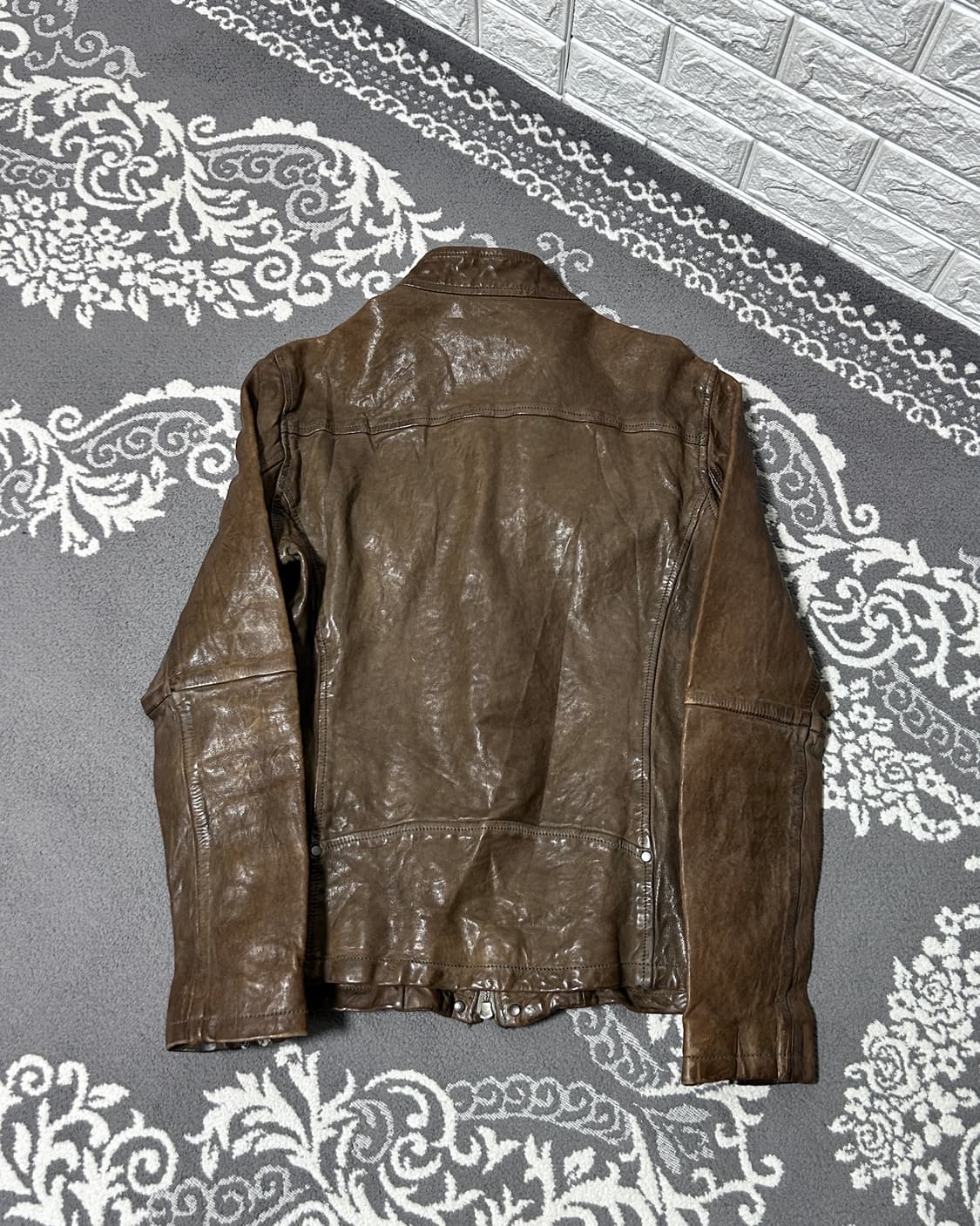 Luva Tram jpn 패이딩 램스킨 래더 자켓 상품이미지5