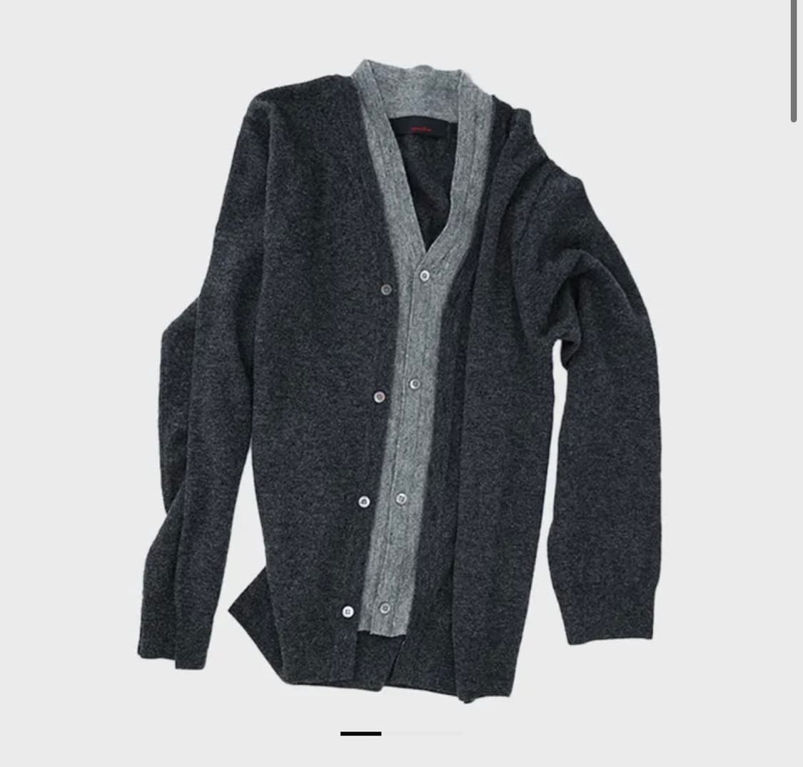 [구매]애니타임로릭 aza v-neck cardigan(charcoal) 상품이미지1