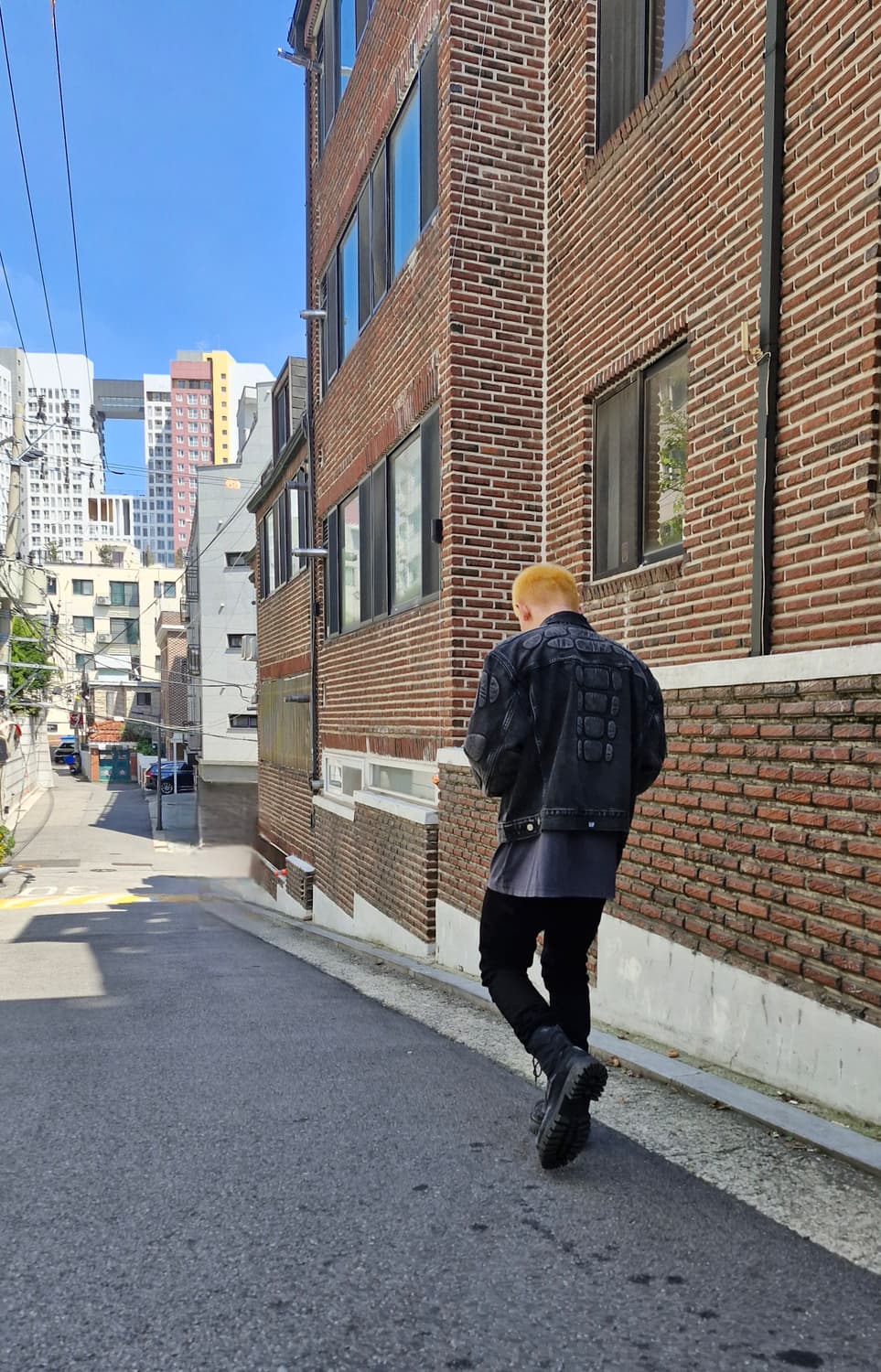 (미시착새상품) 이지 갭 발렌시아가 흑정 데님자켓 s 상품이미지3