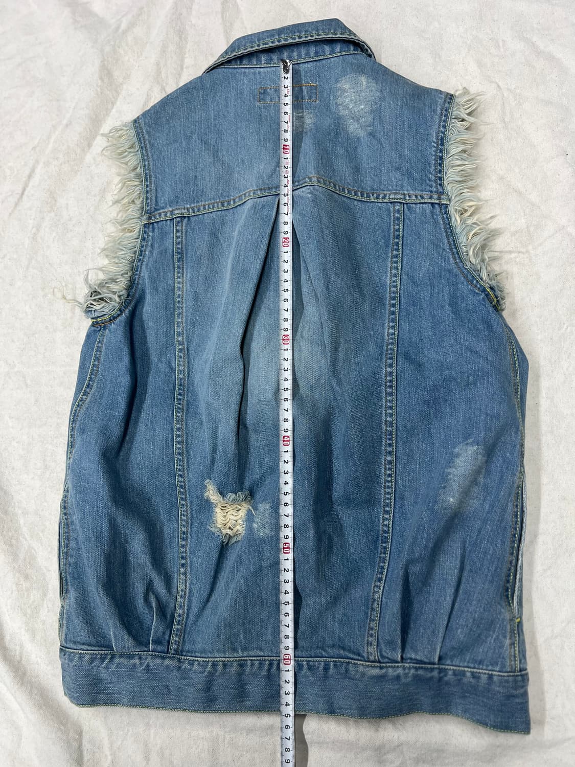 워싱청조끼  상품이미지6