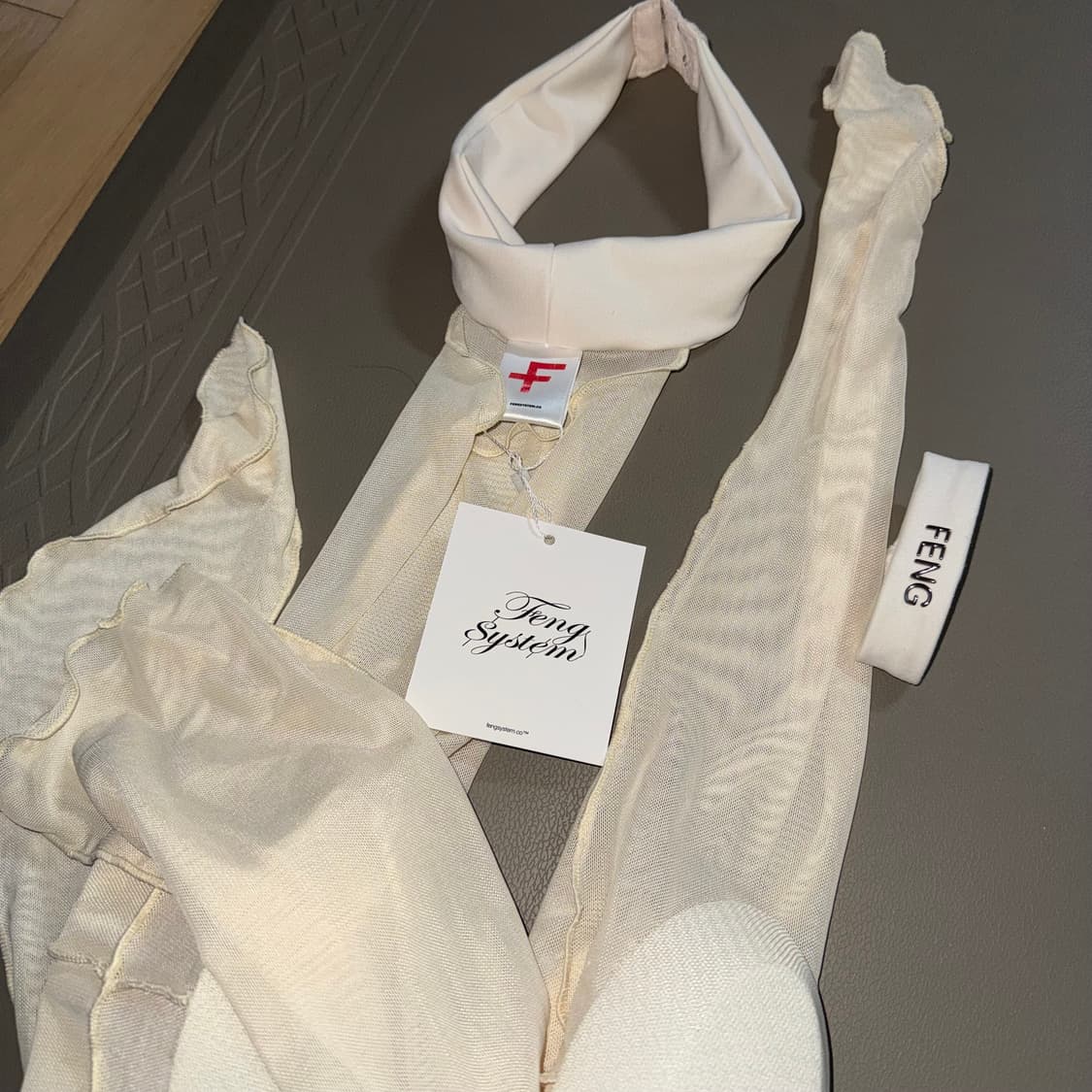 FENG SYSTEM tan gen tights 아이보리 스타킹 상품이미지8