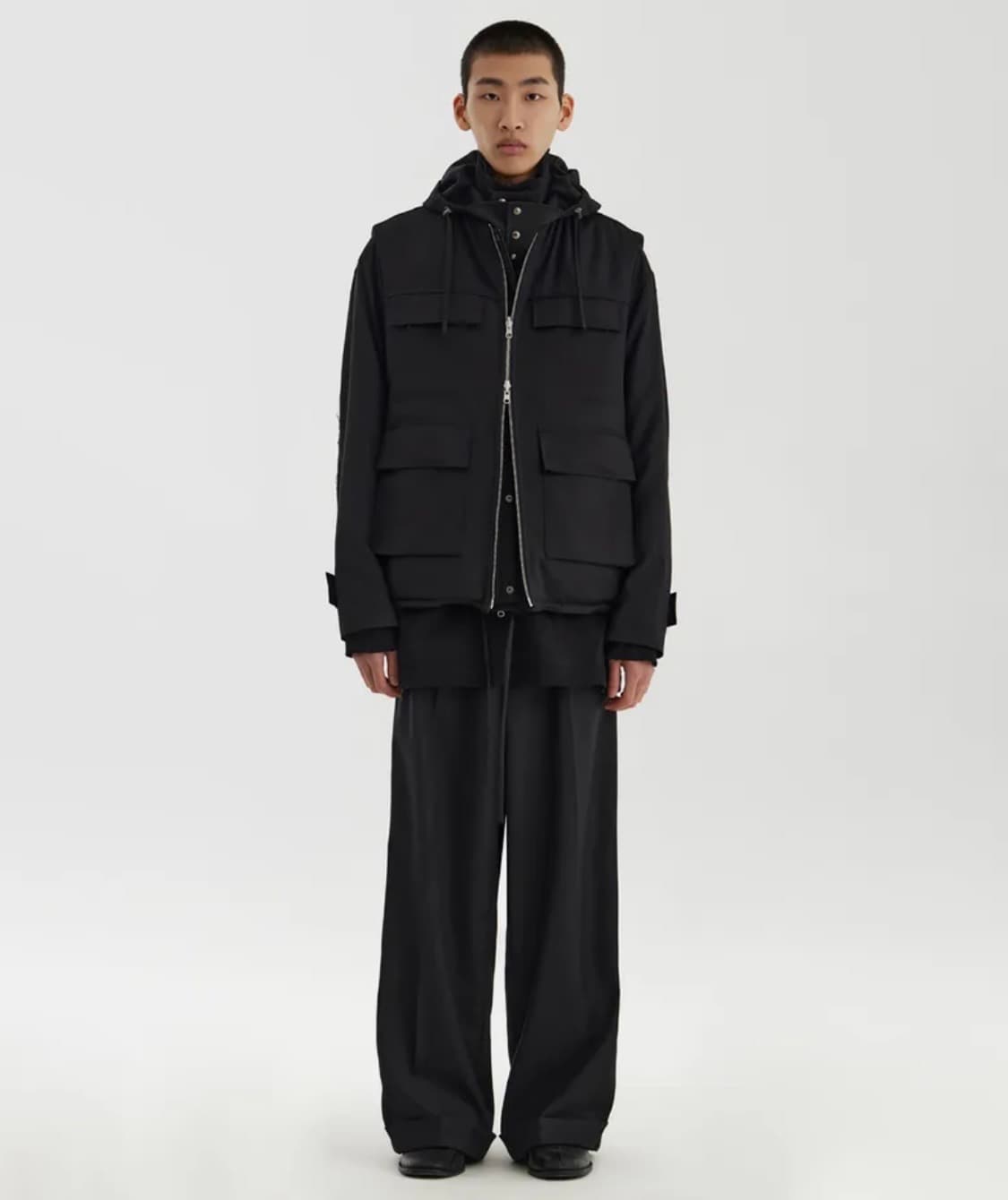 [M] 유스 리버서블 베스트 블랙 상품이미지1