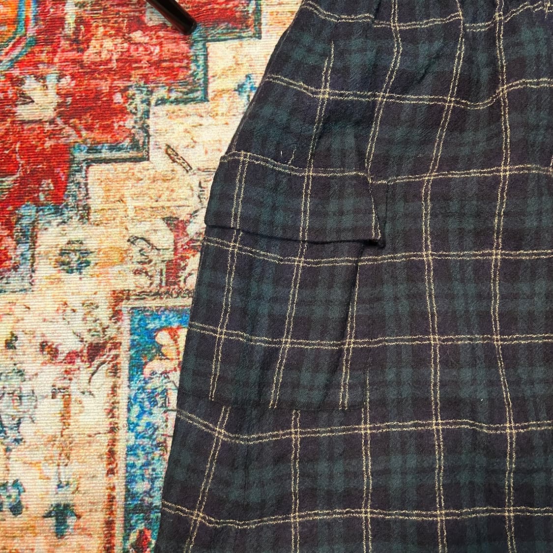 [M] 맥그리거 블랙와치 울 롱 스커트 상품이미지2