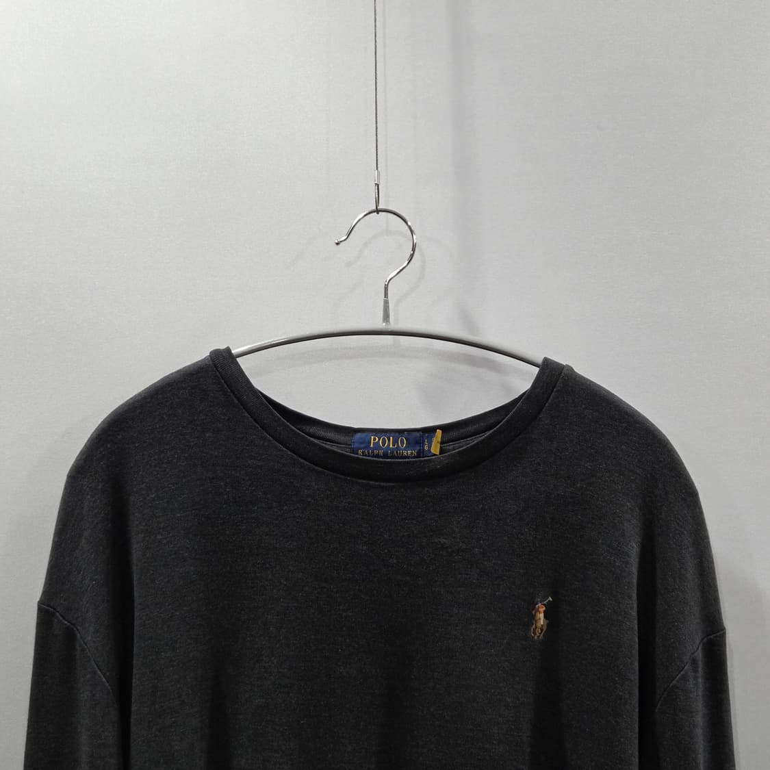 폴로랄프로렌 멜란지 다크그레이 롱슬리브 L 상품이미지2
