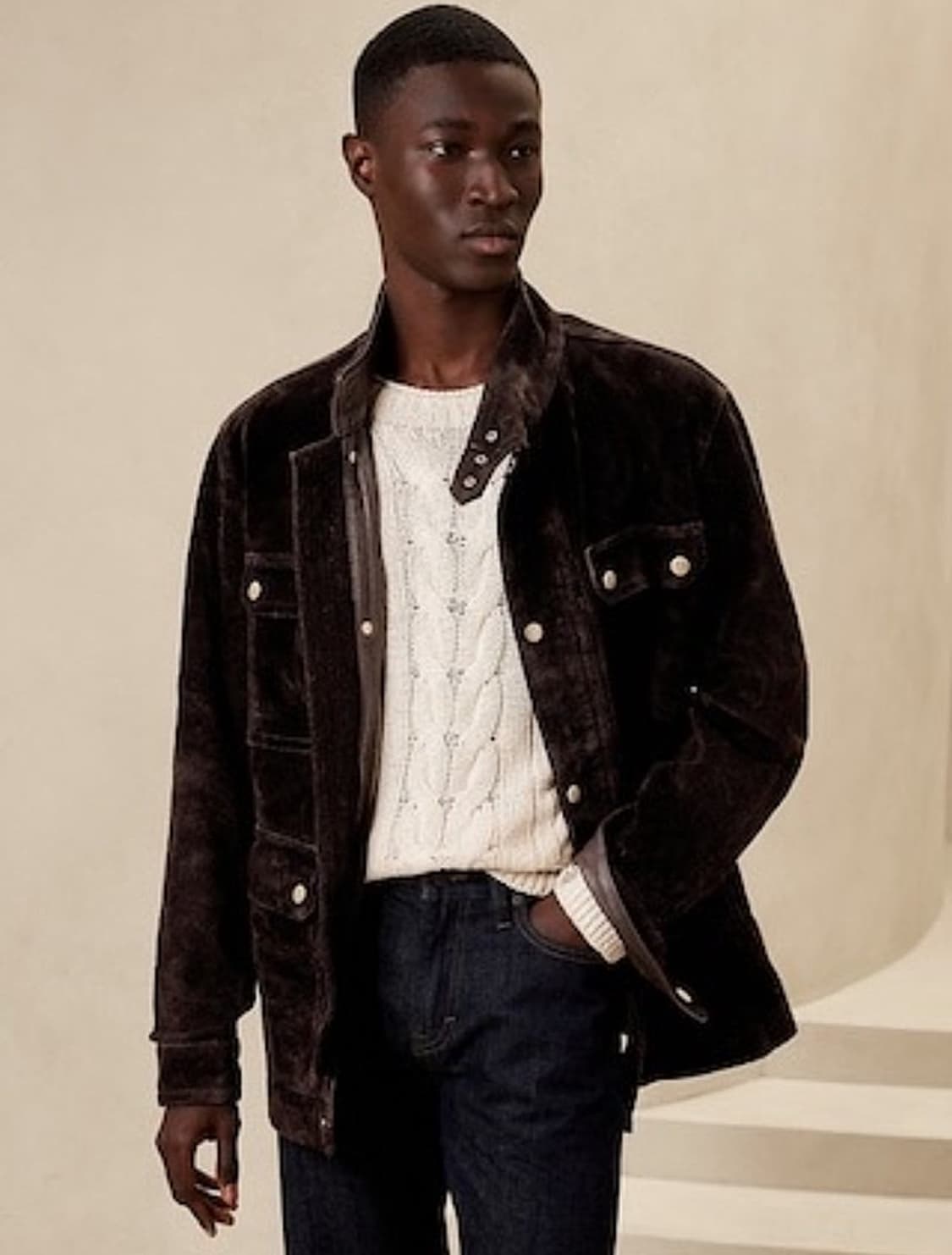 100-105) 바나나리퍼블릭 신형 스웨이드 필드자켓 상품이미지1