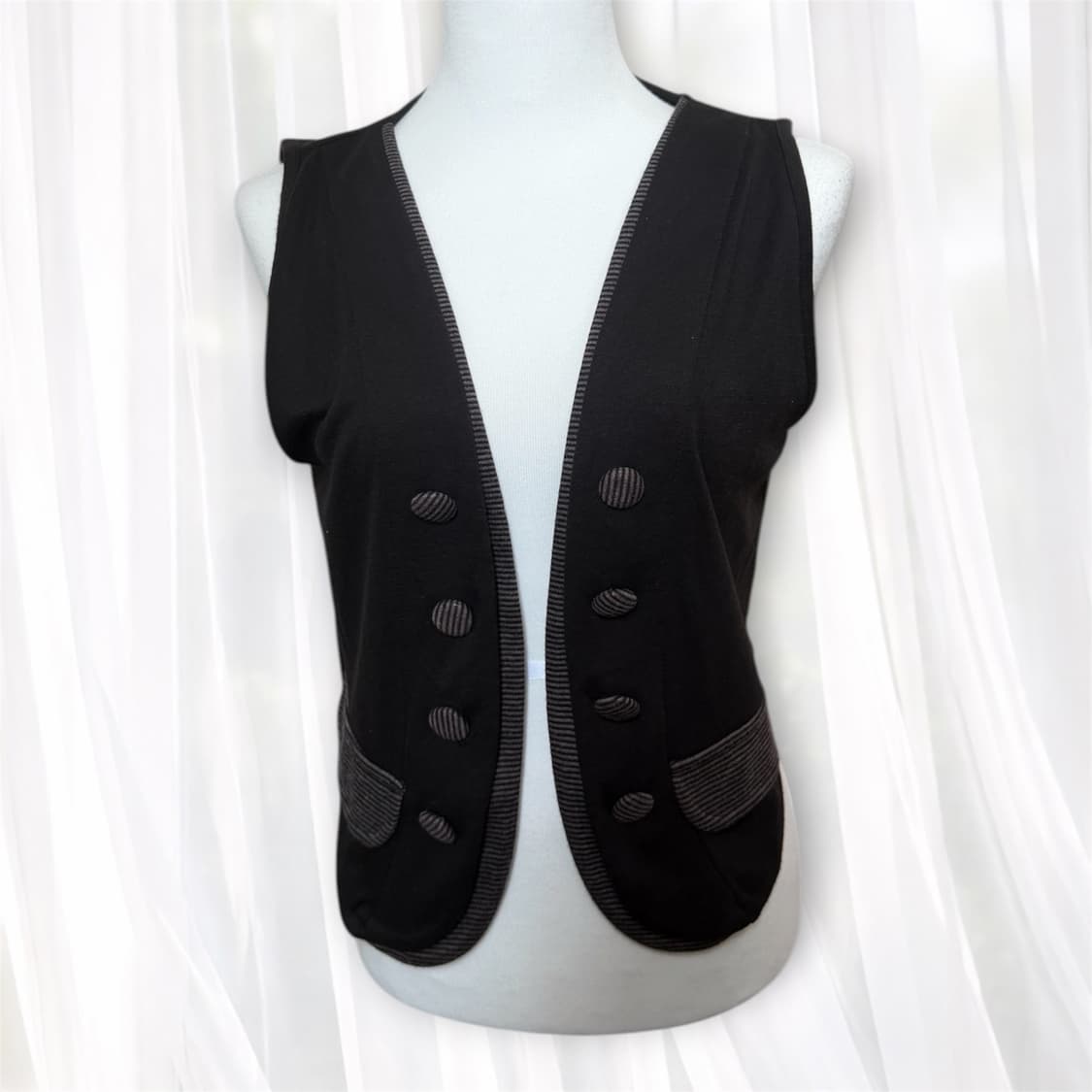 빈티지 모리걸 코코아 조끼 상품이미지1