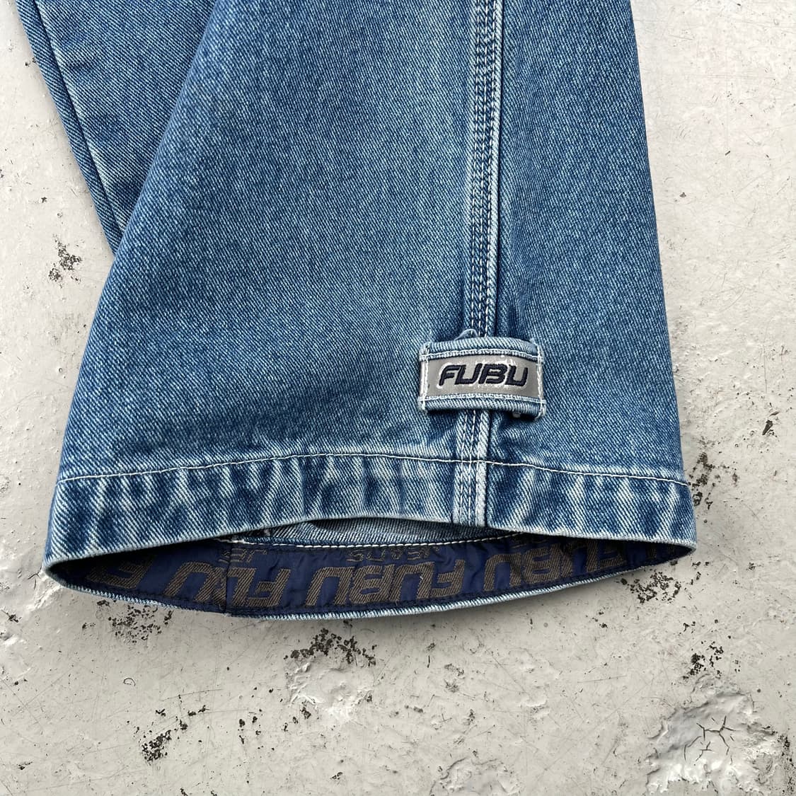빈티지 Fubu 더 콜렉션 써클로고 배기 카펜터 데님팬츠 상품이미지10