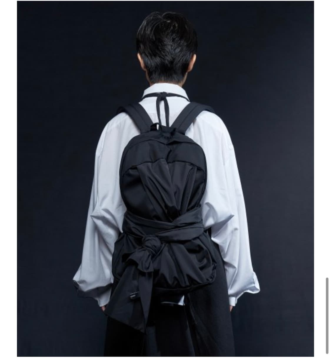 이우가마카라스 knotted 백팩 블랙 상품이미지2