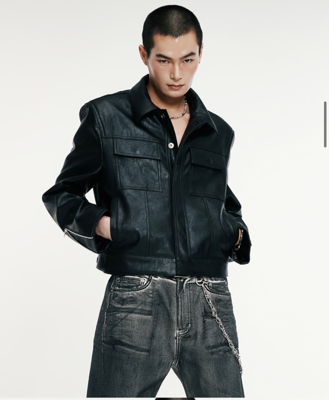 알렌느 레더자켓 상품이미지2