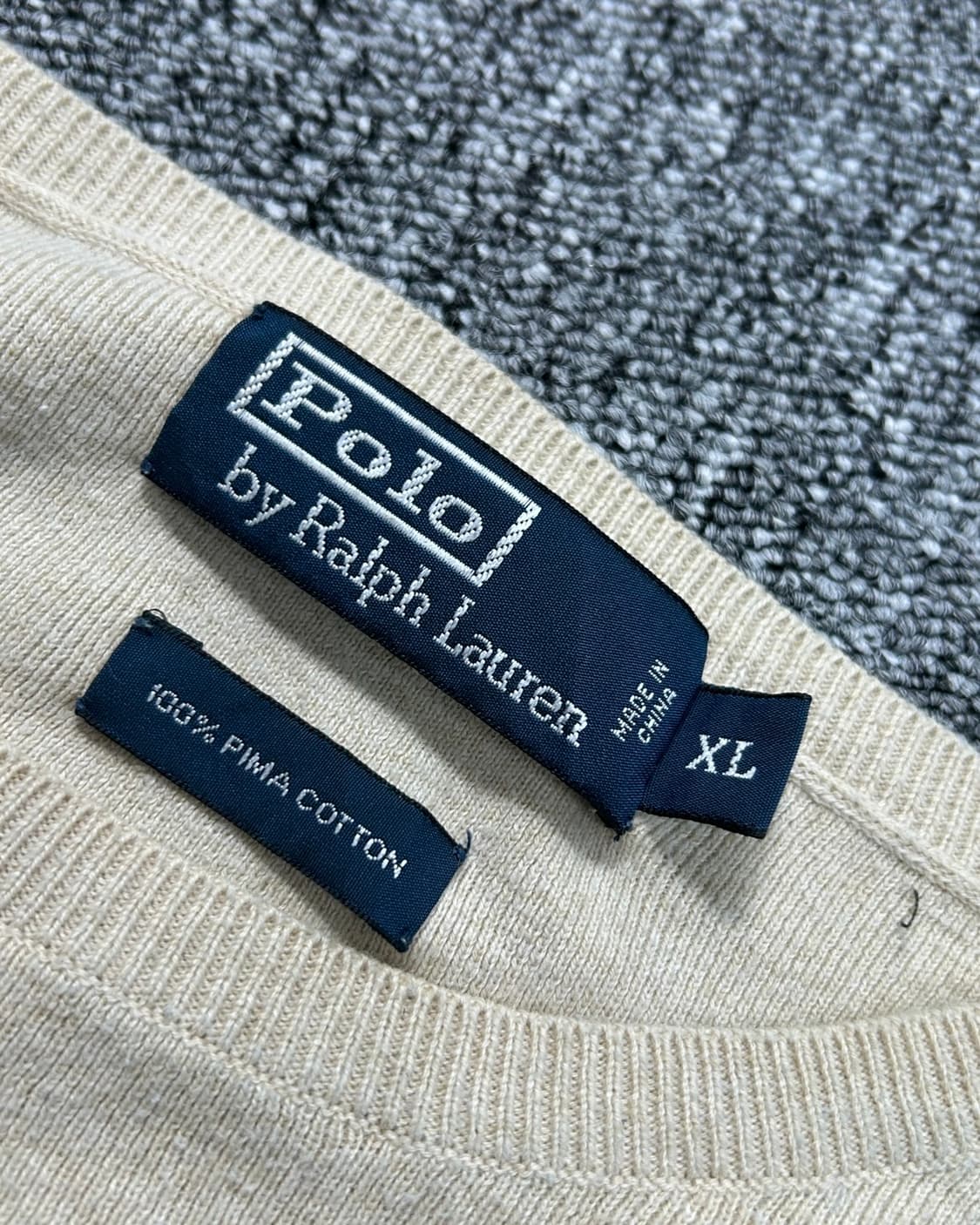 폴로 랄프로렌 피마코튼 베이지 니트  상품이미지7