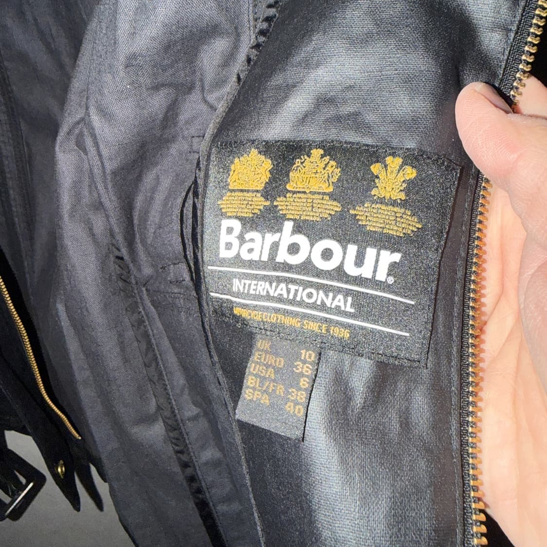  바버 클래식 자켓 블랙 36 (여성 55정도) 상품이미지6