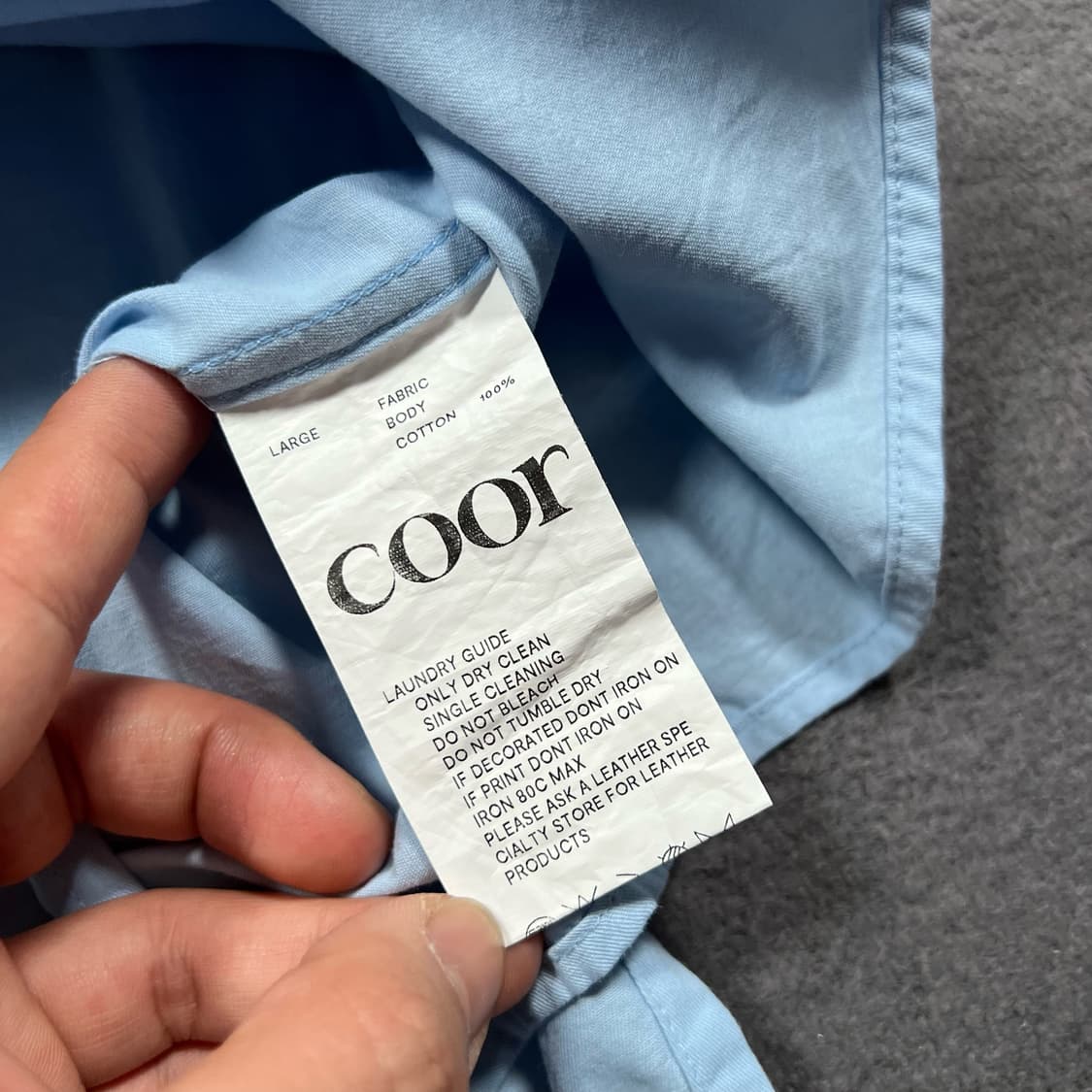 Coor 쿠어 긴팔 셔츠 상품이미지5