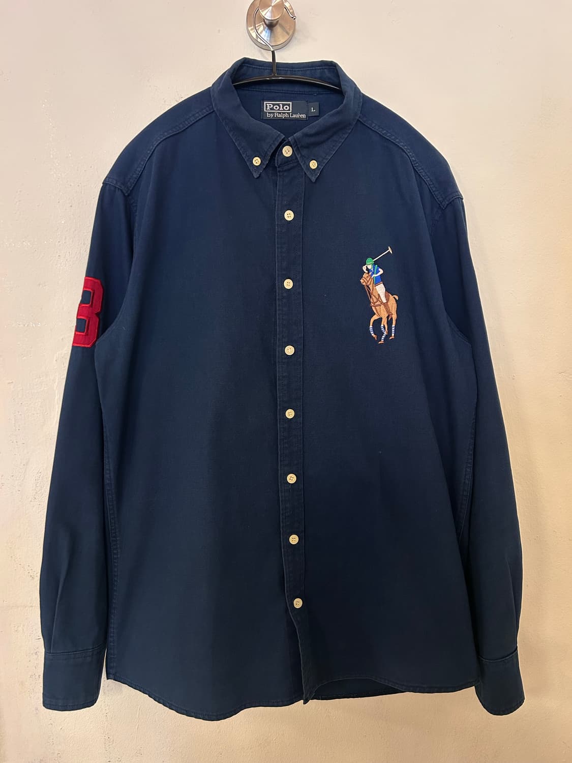 (정품) 폴로 랄프로렌 셔츠 L 네이비 상품이미지1