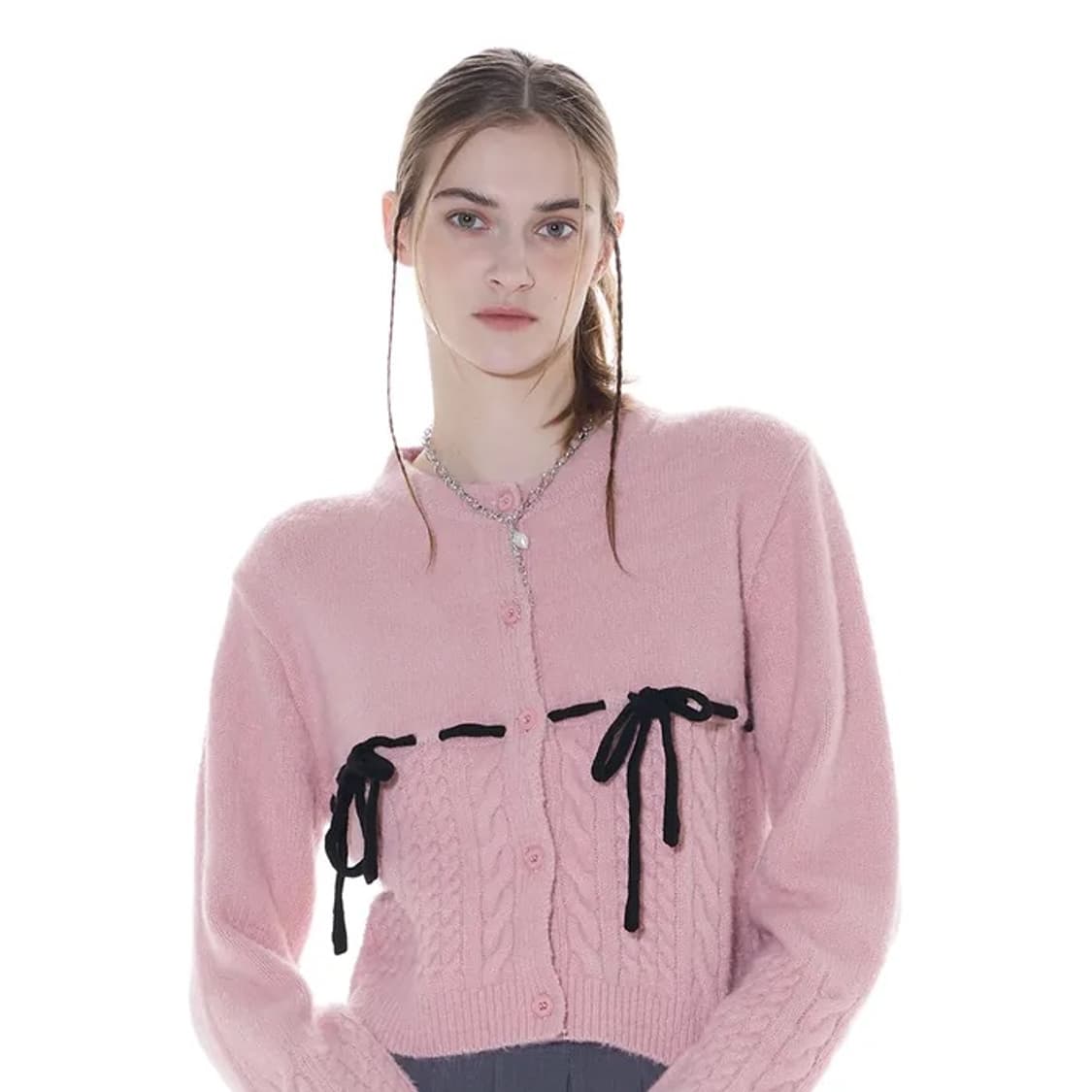 라티젠 코튼캔디 딸기우유 가디건 상품이미지1