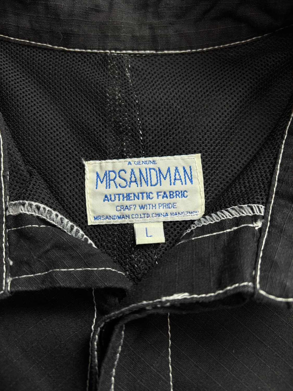 Mrsandman 아카이브 아웃스티치 블랙 워크 자켓 1747 상품이미지4