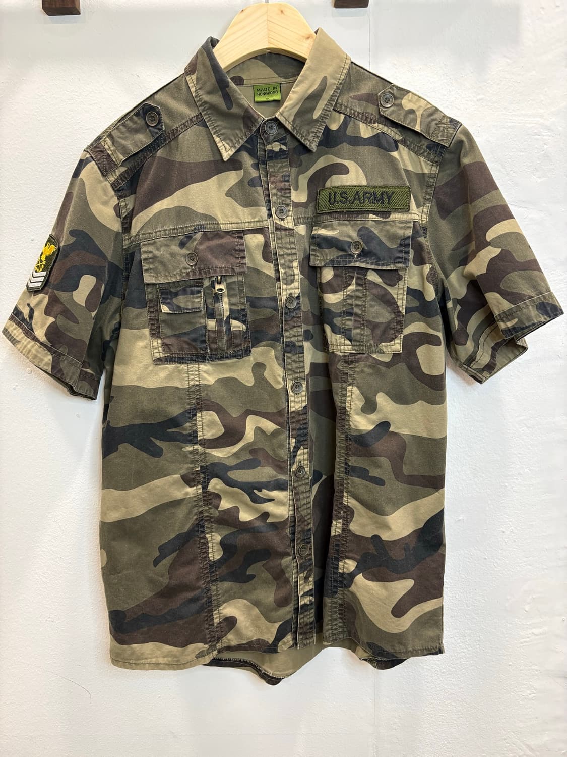 U.S. ARMY 밀리터리 카모 반팔 셔츠 상품이미지1