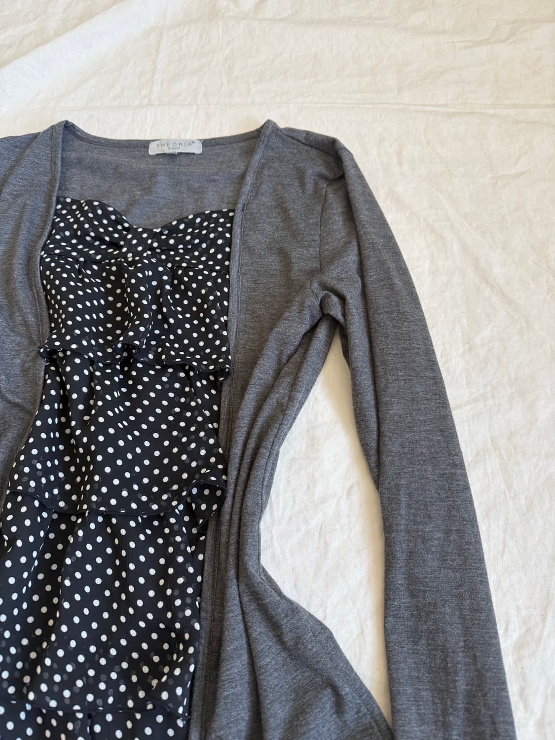 차콜 공겜여주 갸루 러블리 긱시크 블라우스 탑 상품이미지3