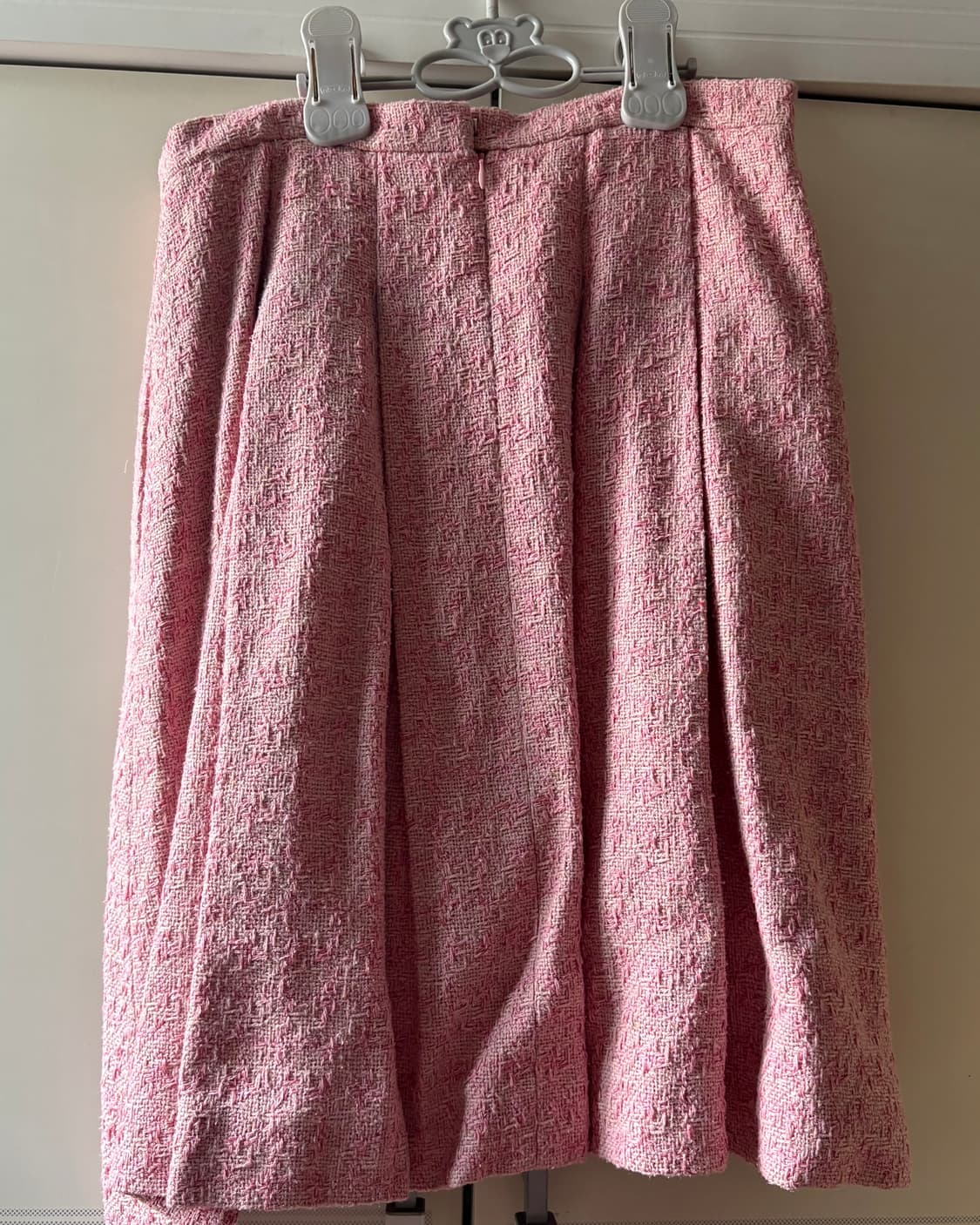 샤넬 2019 크루즈 look 40 핑크 트위드 스커트 FR44 상품이미지3