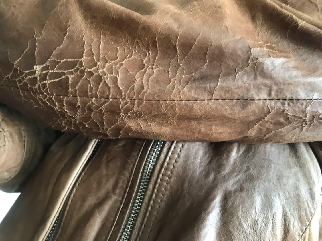 vintage benetton leather jacket 상품이미지9